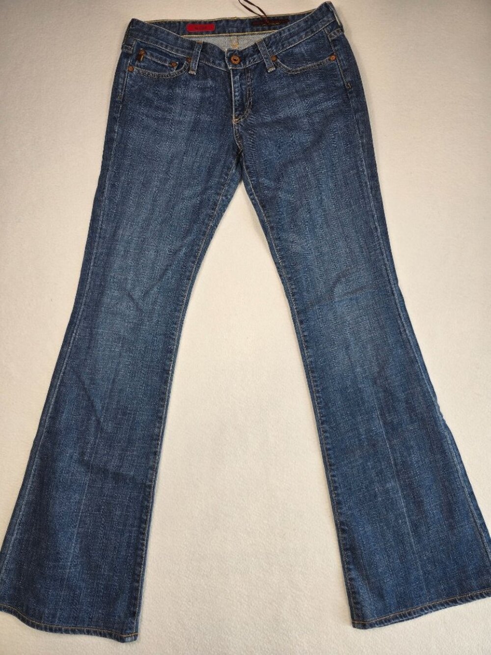 Adriano Goldschmied The Club Womens 28L Flare Leg Jeans Blue Denim